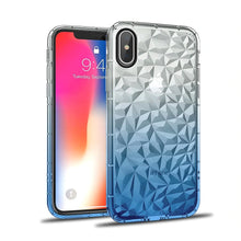 Load image into Gallery viewer, iPhone XS Max Holographic Gradient Diamond Case