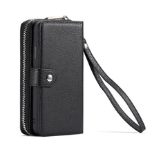 Load image into Gallery viewer, iPhone 11 Pro Max BRG Leather Purse 3 Card-Slot Detachable Case