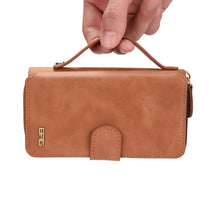 Load image into Gallery viewer, iPhone 5 / 5s / SE (1st) BRG Leather Purse 12 Card-Slot Detachable Case