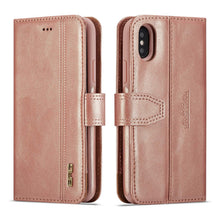 Load image into Gallery viewer, iPhone 6 Plus / 7 Plus / 8 Plus BRG Leather Wallet 2 Card-Slot Detachable Case