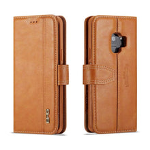 Load image into Gallery viewer, Samsung Galaxy S9 Plus BRG Leather Wallet 2 Card-Slot Detachable Case