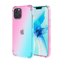 Load image into Gallery viewer, iPhone 12 Pro Max Transparent Gradient Rainbow Shockproof Case