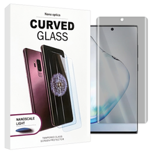 Load image into Gallery viewer, Samsung Galaxy Note 10+ PLUS Privacy UV GLUE Screen Protector Tempered Glass - Nano Optics