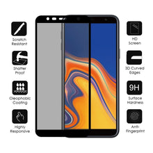 Load image into Gallery viewer, Samsung Galaxy J4 Plus PRIVACY Screen Protector Anti-Spy No-Peep Tempered Glass