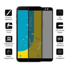 Load image into Gallery viewer, Samsung Galaxy J8 PRIVACY Screen Protector Anti-Spy No-Peep Tempered Glass