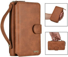 Load image into Gallery viewer, iPhone 13 / 13 Pro Max / Mini Leather Wallet Purse Card Holder Case