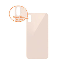 Load image into Gallery viewer, Rear Glass Replacement with Bigger Size Camera Hole Carving for iPhone XS - Black