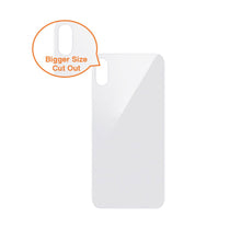 Load image into Gallery viewer, Rear Glass Replacement with Bigger Size Camera Hole Carving for iPhone XS Max - White