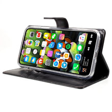 Load image into Gallery viewer, iPhone XR ShockProof Card Holder Leather Flip Case Mercury BLUE MOON