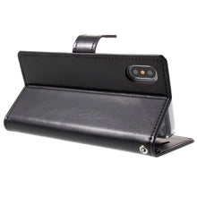 Load image into Gallery viewer, iPhone XR ShockProof Card Holder Leather Flip Case Mercury BLUE MOON
