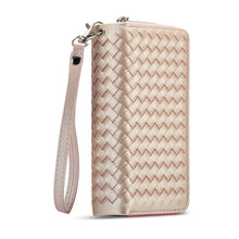 Load image into Gallery viewer, Samsung Galaxy S8 BRG Woven Leather Purse 3 Card-Slot Detachable Case
