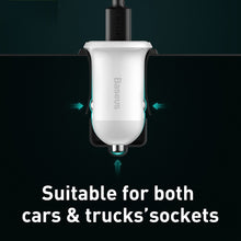 Load image into Gallery viewer, Baseus Grain Pro Car Charger (Dual USB 4.8A)
