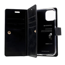 Load image into Gallery viewer, iPhone 12 / 12 Pro Mercury Goospery Mansoor Diary Wallet Case
