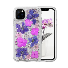 Load image into Gallery viewer, iPhone X / XS Dried Flower and Foil Hybrid Case
