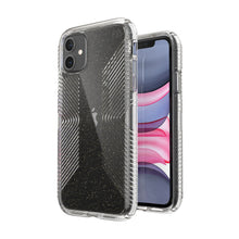 Load image into Gallery viewer, iPhone 12 Mini Speck Presidio Perfect-Clear Glitter + Grips Case
