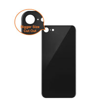 Load image into Gallery viewer, Rear Glass Replacement with Bigger Size Camera Cut-out for iPhone 8 - Black
