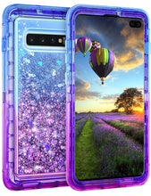 Load image into Gallery viewer, Samsung Galaxy S10 Plus Liquid Glitter Gradient Shockproof Case

