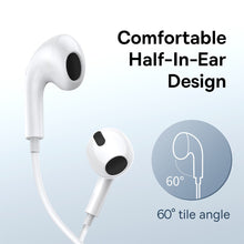 Load image into Gallery viewer, Baseus Earphones Encok H17 with Microphone 3.5mm Ports - White
