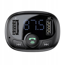Load image into Gallery viewer, Baseus T Typed S-09A Bluetooth MP3 Car Charger (Standard edition)-Black
