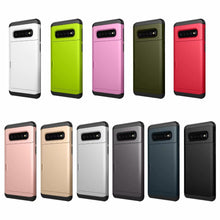 Load image into Gallery viewer, Samsung Galaxy S10 Plus Slim Armor Card Slide Case
