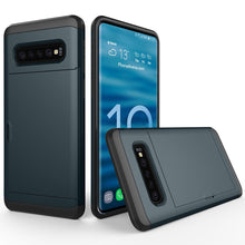 Load image into Gallery viewer, Samsung Galaxy S10 Plus Slim Armor Card Slide Case
