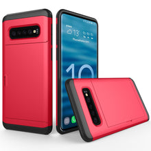Load image into Gallery viewer, Samsung Galaxy S10 Plus Slim Armor Card Slide Case
