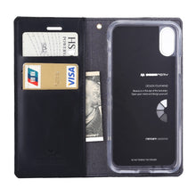Load image into Gallery viewer, iPhone X / XS Mercury Goospery Blue Moon Flip Case
