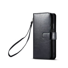 Load image into Gallery viewer, iPhone 11 Pro Max BRG Leather Wallet Flip 9 Card-Slot Detachable Case
