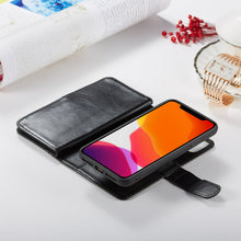Load image into Gallery viewer, iPhone 11 Pro Max BRG Leather Wallet Flip 9 Card-Slot Detachable Case
