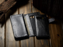 Load image into Gallery viewer, Samsung Galaxy S10 BRG Leather Wallet Flip 9 Card-Slot Detachable Case
