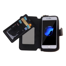 Load image into Gallery viewer, iPhone 5 / 5s / SE (1st) BRG Leather Purse 12 Card-Slot Detachable Case
