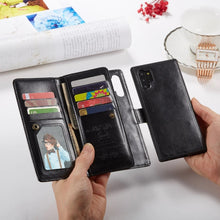 Load image into Gallery viewer, Samsung Galaxy S20 Ultra BRG Leather Wallet Flip 9 Card-Slot Detachable Case

