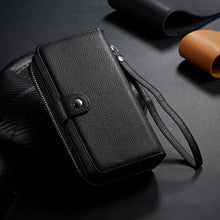 Load image into Gallery viewer, iPhone 11 Pro Max BRG Leather Purse 3 Card-Slot Detachable Case
