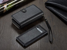 Load image into Gallery viewer, Samsung Galaxy S10 BRG Leather Purse 3 Card-Slot Detachable Case
