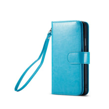 Load image into Gallery viewer, iPhone 11 Pro Max BRG Leather Wallet Flip 9 Card-Slot Detachable Case

