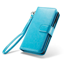 Load image into Gallery viewer, Samsung Galaxy S10 BRG Leather Wallet Flip 9 Card-Slot Detachable Case
