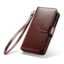 Load image into Gallery viewer, Samsung Galaxy S10 BRG Leather Wallet Flip 9 Card-Slot Detachable Case
