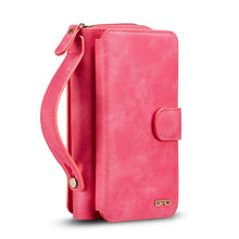 Load image into Gallery viewer, Samsung Galaxy S9 Plus BRG Leather Purse 12 Card-Slot Detachable Case
