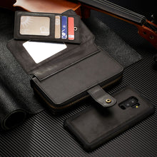 Load image into Gallery viewer, Samsung Galaxy S9 Plus BRG Leather Purse 12 Card-Slot Detachable Case
