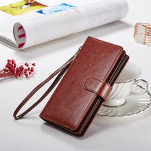 Load image into Gallery viewer, Samsung Galaxy S20 Ultra BRG Leather Wallet Flip 9 Card-Slot Detachable Case
