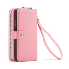 Load image into Gallery viewer, iPhone 11 Pro BRG Leather Purse 3 Card-Slot Detachable Case
