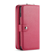 Load image into Gallery viewer, Samsung Galaxy Note 9 BRG Leather Purse 3 Card-Slot Detachable Case
