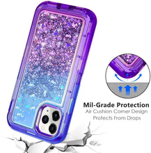 Load image into Gallery viewer, iPhone 11 Pro Max Liquid Glitter Gradient Shockproof Case

