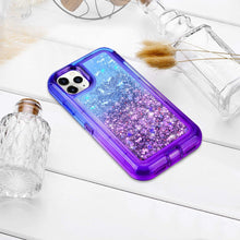 Load image into Gallery viewer, iPhone 11 Pro Max Liquid Glitter Gradient Shockproof Case

