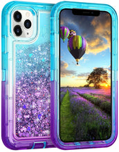 Load image into Gallery viewer, iPhone 11 Pro Max Liquid Glitter Gradient Shockproof Case
