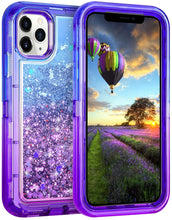 Load image into Gallery viewer, iPhone 11 Pro Max Liquid Glitter Gradient Shockproof Case
