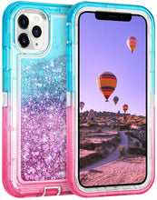 Load image into Gallery viewer, iPhone 11 Pro Max Liquid Glitter Gradient Shockproof Case
