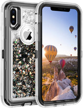 Load image into Gallery viewer, iPhone X / XS Liquid Glitter Shockproof Case
