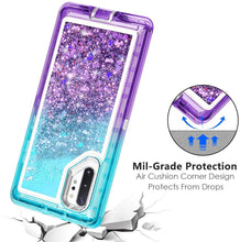 Load image into Gallery viewer, Samsung Galaxy Note 10 Plus Liquid Glitter Gradient Shockproof Case
