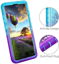 Load image into Gallery viewer, Samsung Galaxy S10e Liquid Glitter Gradient Shockproof Case

